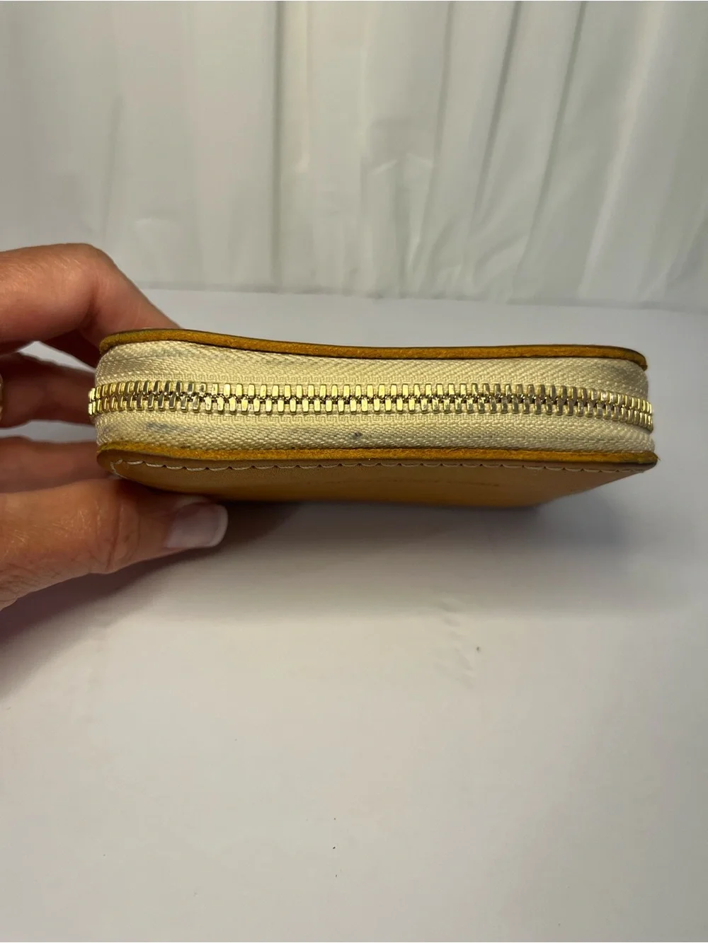 Portland Leather Goods Compact Wallet - Mustard Brown